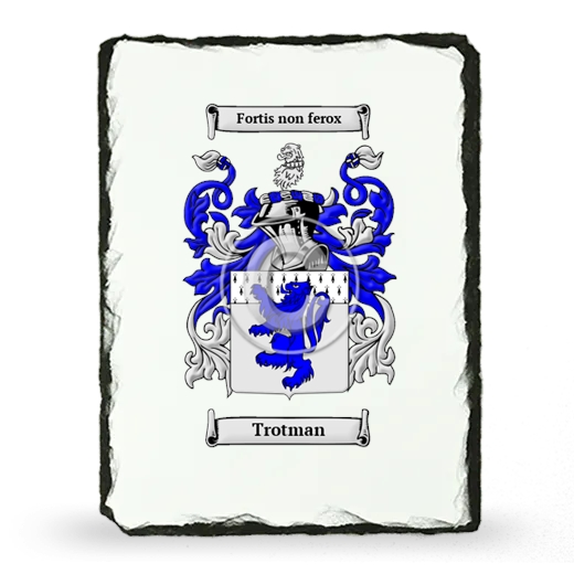 Trotman Coat of Arms Slate