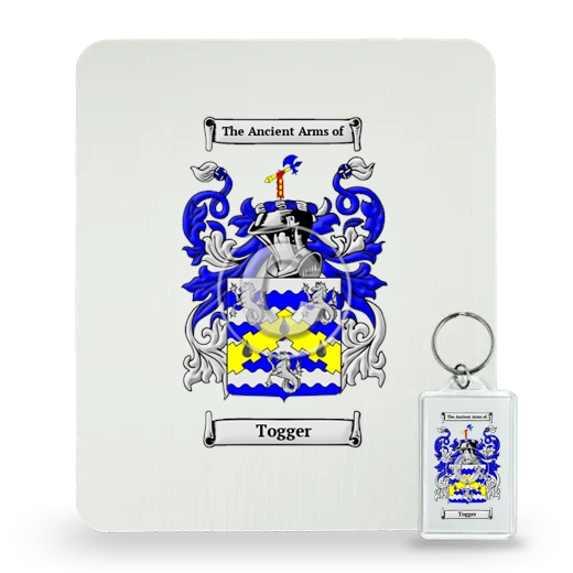 Togger Mouse Pad and Keychain Combo Package