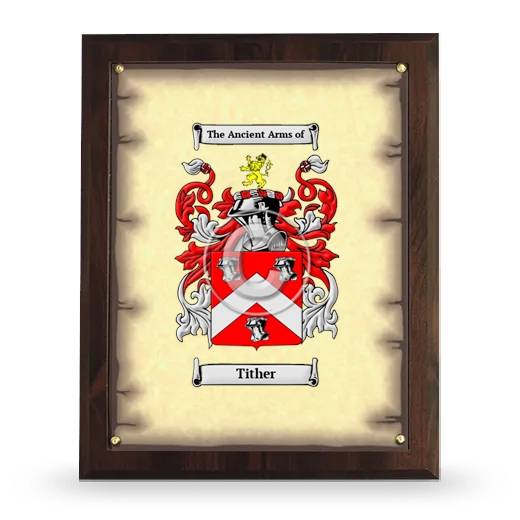 Tither Coat of Arms Plaque
