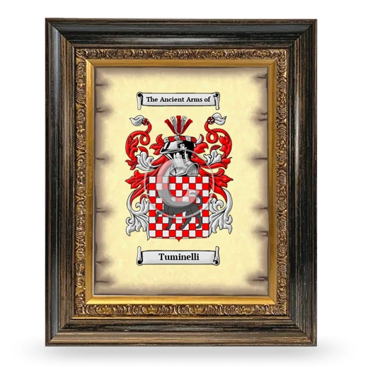 Tuminelli Coat of Arms Framed - Heirloom