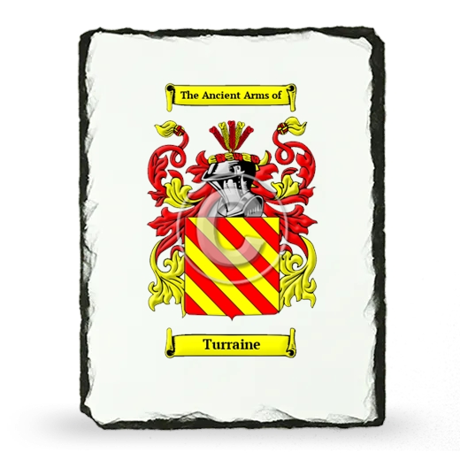 Turraine Coat of Arms Slate