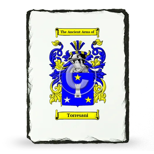 Torresani Coat of Arms Slate