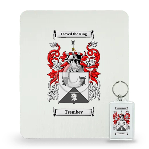 Trembey Mouse Pad and Keychain Combo Package