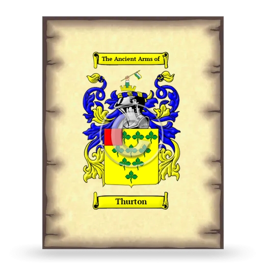 Thurton Coat of Arms Print