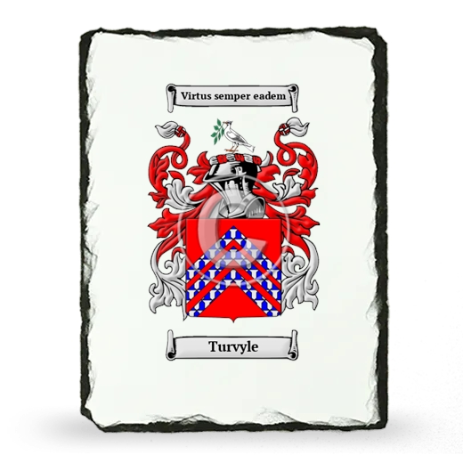 Turvyle Coat of Arms Slate