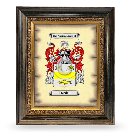 Twedell Coat of Arms Framed - Heirloom