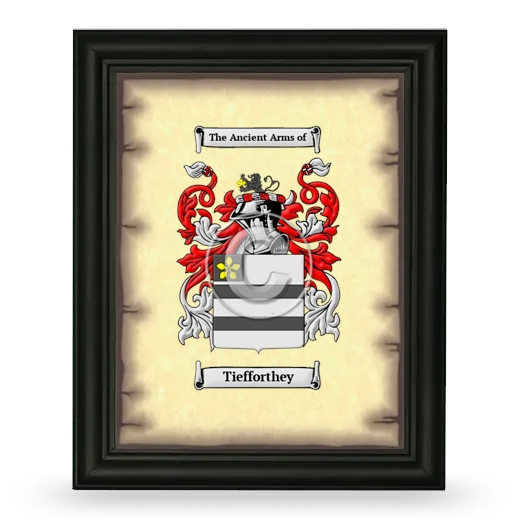 Tiefforthey Coat of Arms Framed - Black