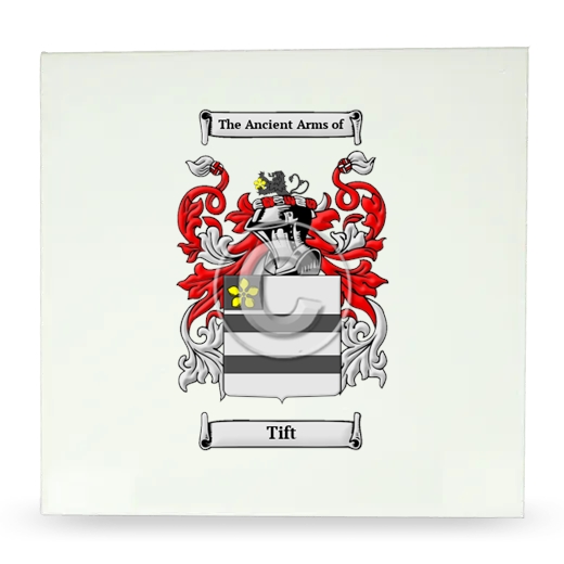 Tift Large Ceramic Tile with Coat of Arms