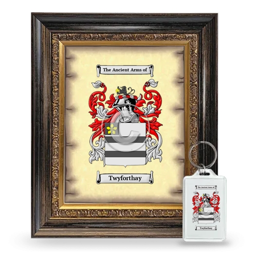 Twyforthay Framed Coat of Arms and Keychain - Heirloom