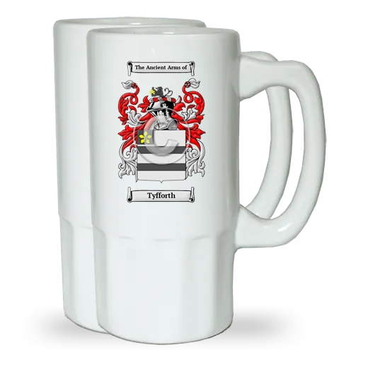 Tyfforth Pair of Beer Steins