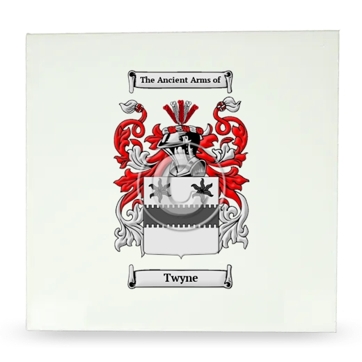 Twyne Large Ceramic Tile with Coat of Arms