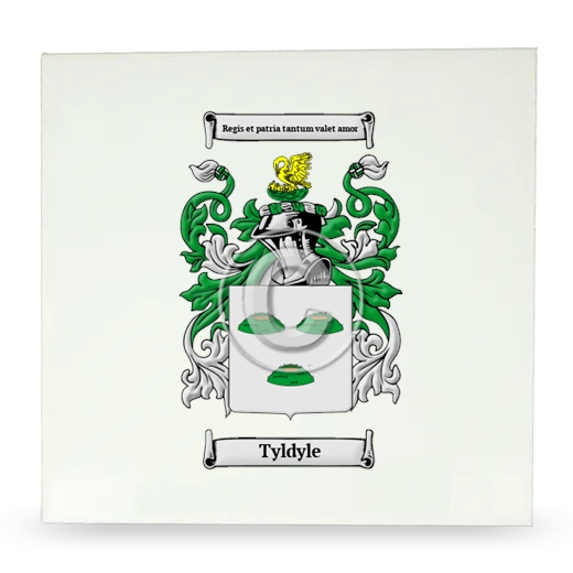 Tyldyle Large Ceramic Tile with Coat of Arms