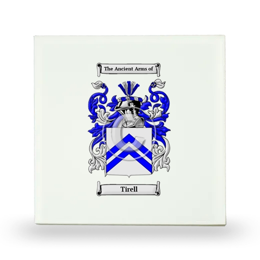 Tirell Small Ceramic Tile with Coat of Arms