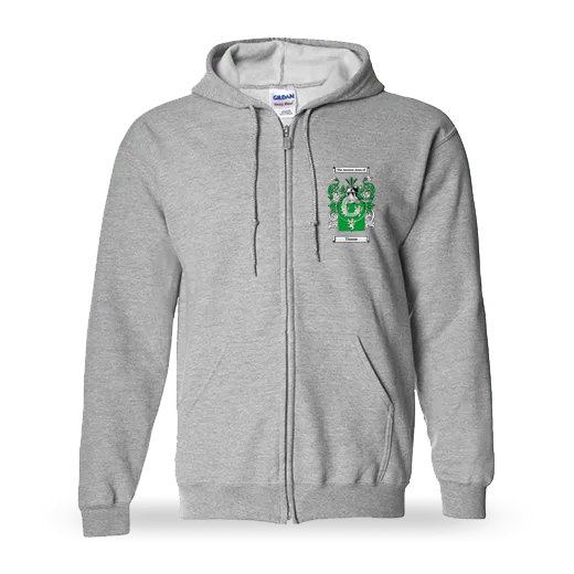 Tisane Unisex Coat of Arms Zip Sweatshirt