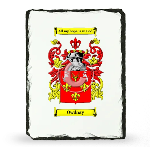 Owdnay Coat of Arms Slate