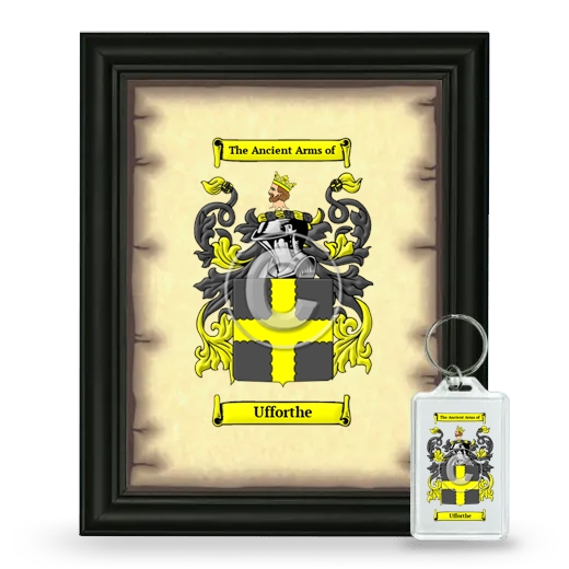 Ufforthe Framed Coat of Arms and Keychain - Black