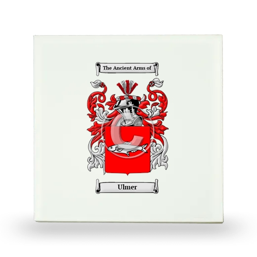 Ulmer Small Ceramic Tile with Coat of Arms
