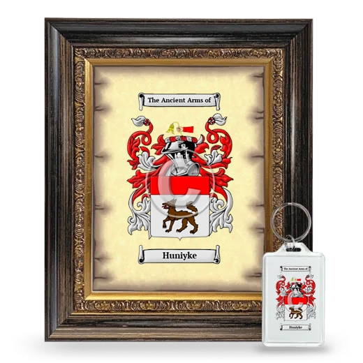 Huniyke Framed Coat of Arms and Keychain - Heirloom