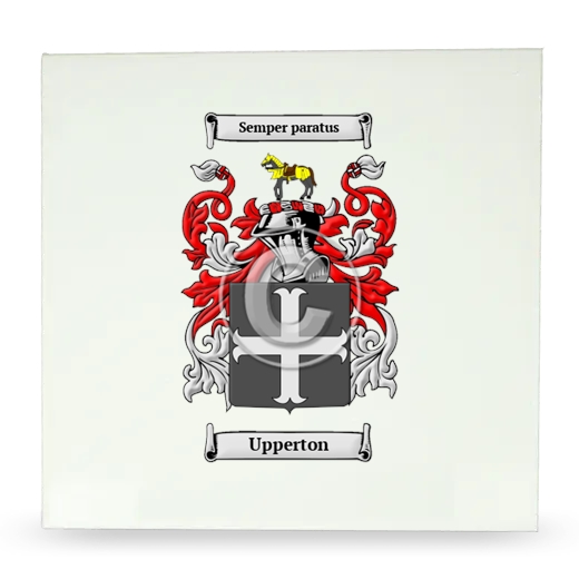 Upperton Large Ceramic Tile with Coat of Arms