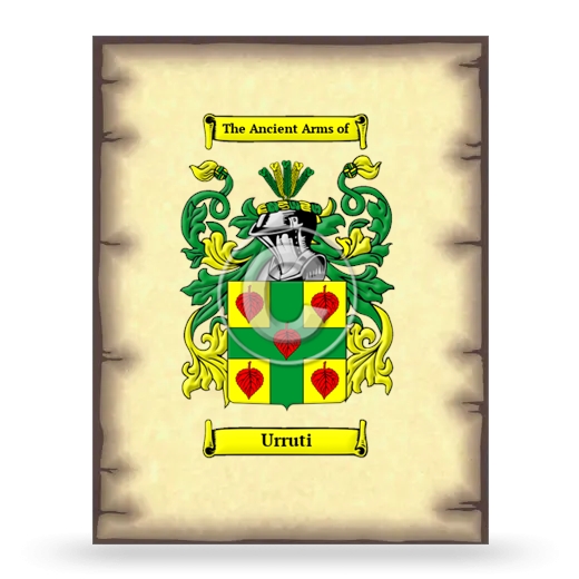 Urruti Coat of Arms Print