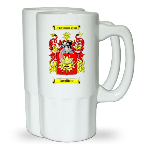 Lavalliant Pair of Beer Steins