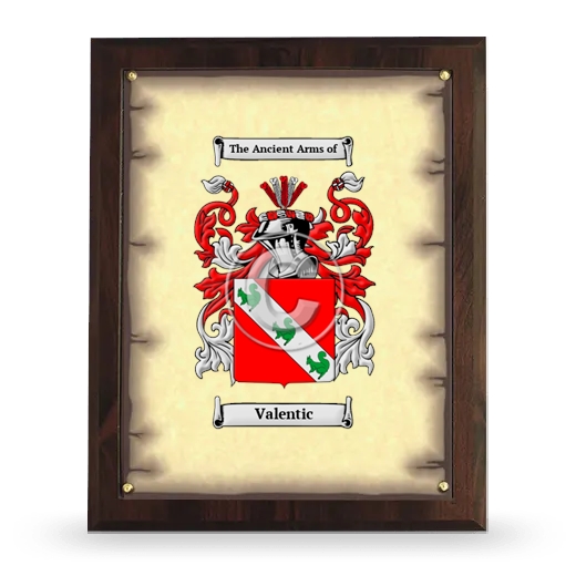 Valentic Coat of Arms Plaque