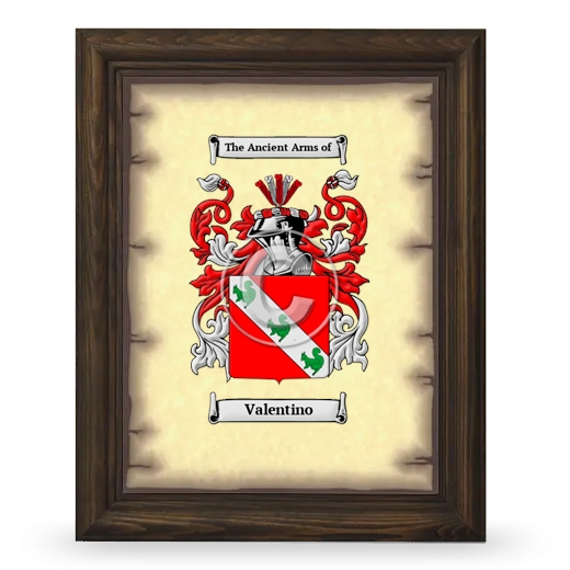 Valentino Coat of Arms Framed - Brown