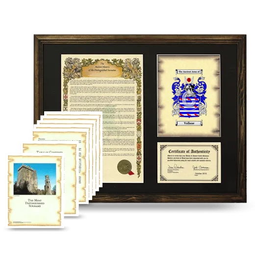 Vallane Framed History And Complete History- Brown