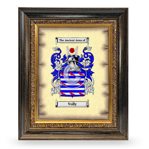 Volly Coat of Arms Framed - Heirloom