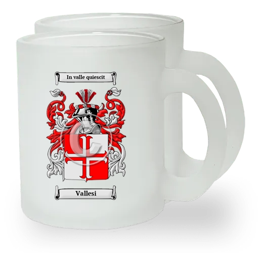 Vallesi Pair of Frosted Glass Mugs