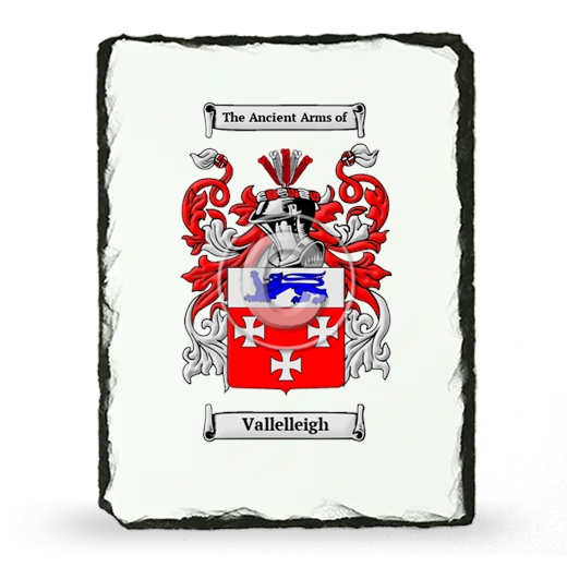 Vallelleigh Coat of Arms Slate