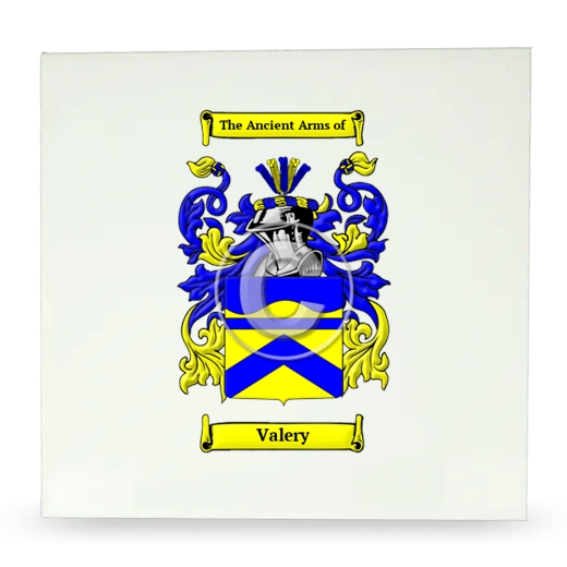 Valery Large Ceramic Tile with Coat of Arms