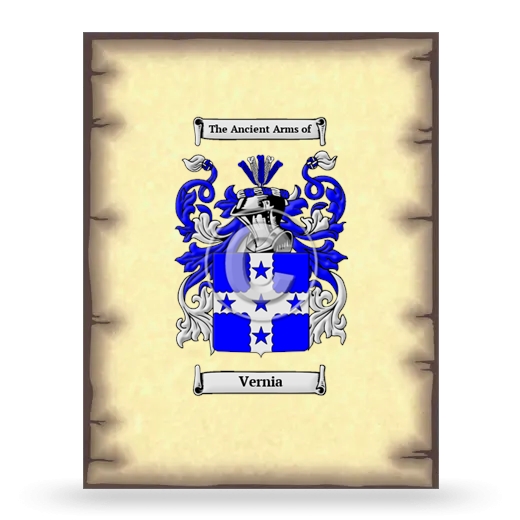 Vernia Coat of Arms Print