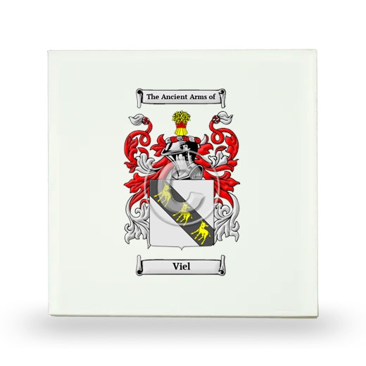Viel Small Ceramic Tile with Coat of Arms