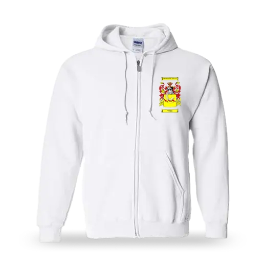 Velan Unisex Coat of Arms Zip Sweatshirt - White