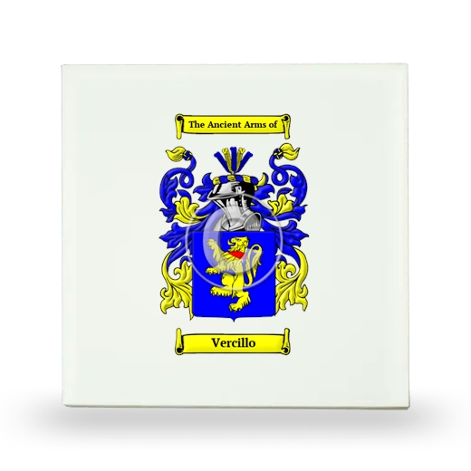 Vercillo Small Ceramic Tile with Coat of Arms