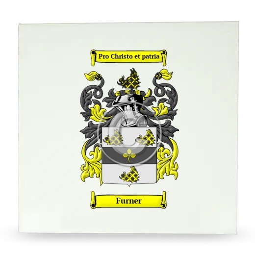 Furner Large Ceramic Tile with Coat of Arms