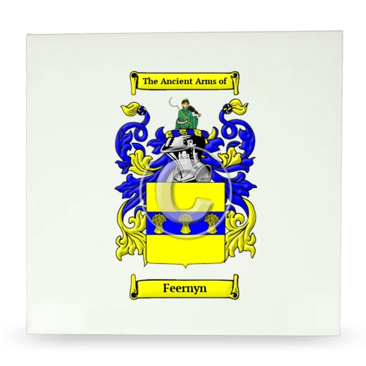 Feernyn Large Ceramic Tile with Coat of Arms