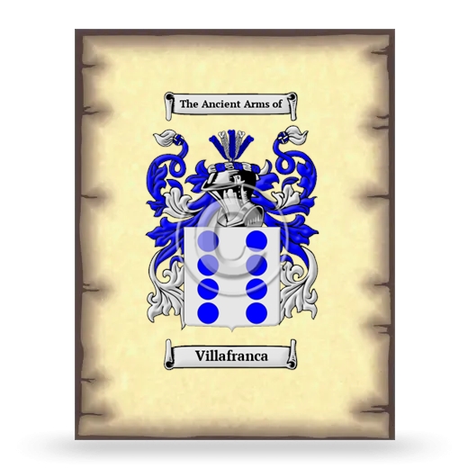 Villafranca Coat of Arms Print