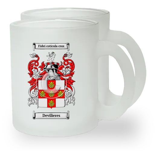 Devilieres Pair of Frosted Glass Mugs