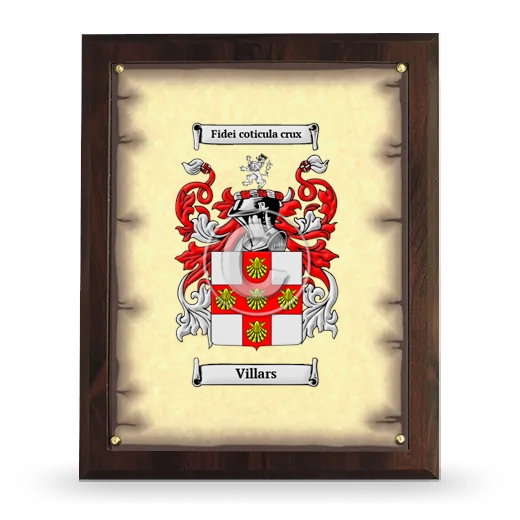 Villars Coat of Arms Plaque