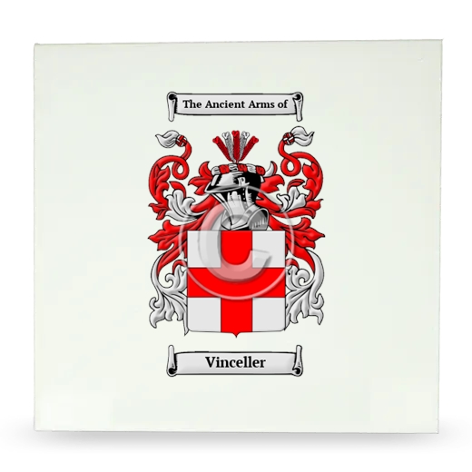 Vinceller Large Ceramic Tile with Coat of Arms