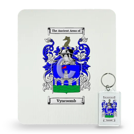 Vyncoomb Mouse Pad and Keychain Combo Package