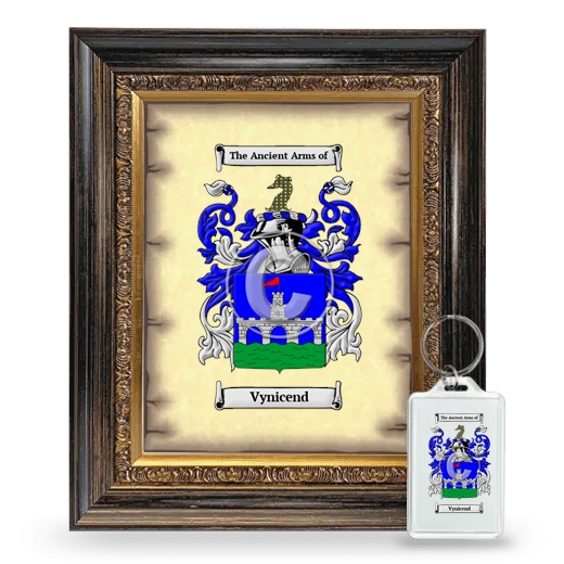 Vynicend Framed Coat of Arms and Keychain - Heirloom