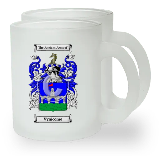 Vynicome Pair of Frosted Glass Mugs