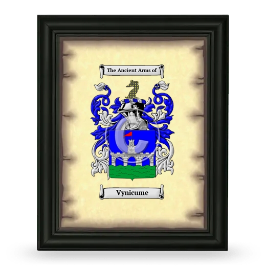 Vynicume Coat of Arms Framed - Black