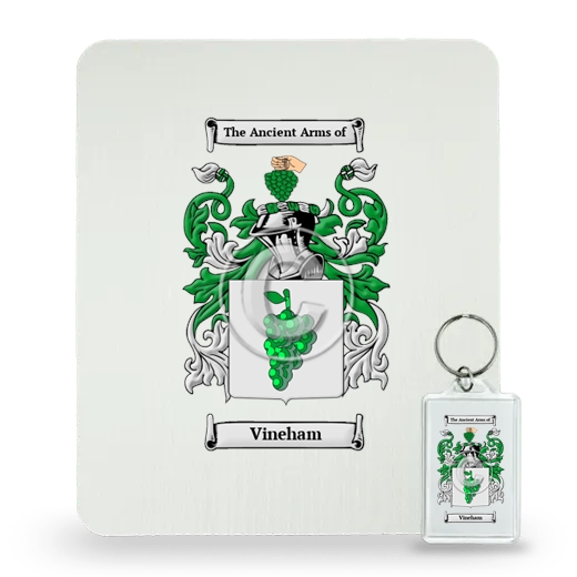 Vineham Mouse Pad and Keychain Combo Package