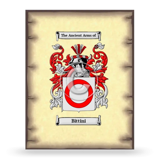 Bittini Coat of Arms Print