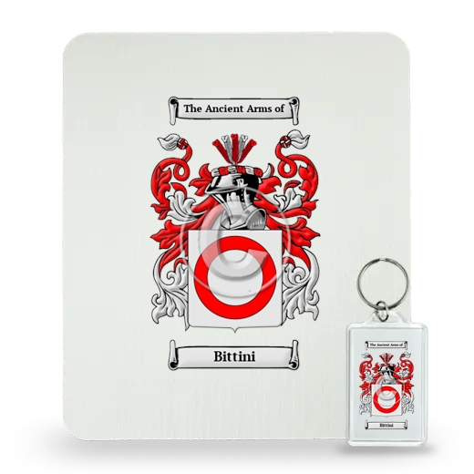 Bittini Mouse Pad and Keychain Combo Package