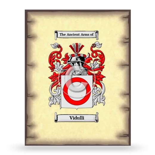 Vidulli Coat of Arms Print